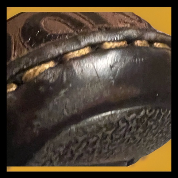 B.O.C. BORN Concept Women Brown Tooled Leather Comfort Nursing Clog...Sz 8.5 - Picture 13 of 14